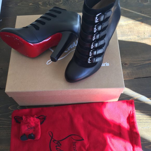 Worn twice. Christian Louboutin Attroupee 100 Calf/Veau velour - Picture 6 of 9
